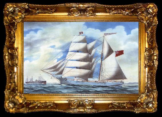 framed  unknow artist Marine painting, ta009-2